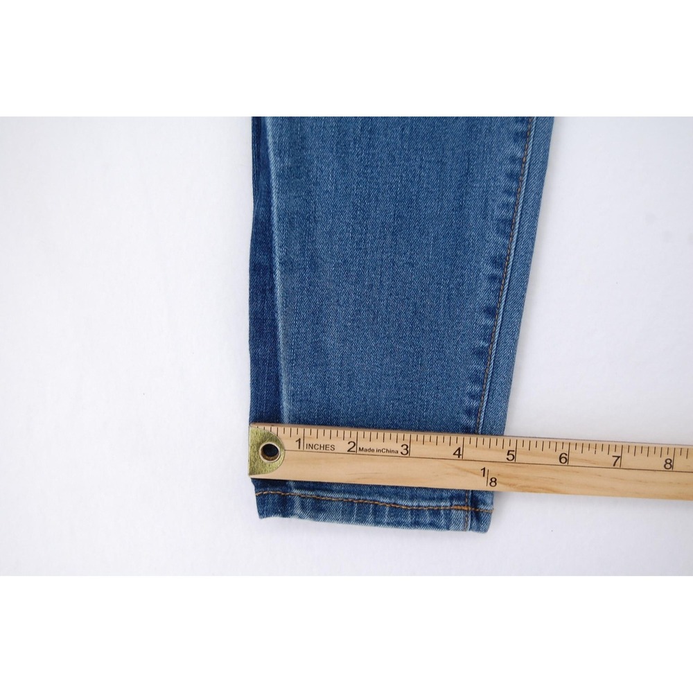 Flying Monkey Jeans Womens 27 Blue Mid Rise Ankle Skinny Distressed‎ Stretch - Picture 15 of 15